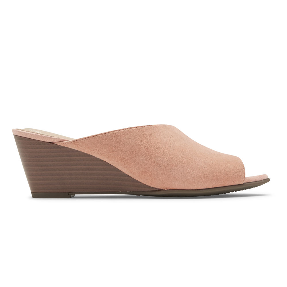 Sandalias Rockport Mujer Mexico - Total Motion Taylor Asymmetrical Rosas - LNYVR5716